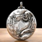 Dharma Patriarch Zen hanger - 999 zilver, Verzenden, Nieuw, Kruis of Symbool, Zilver