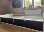 Bed met opbergschuiven Ikea, Ophalen, Eenpersoons, Hout, 100 cm