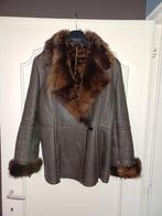 Mouton retourné met echt pels winterjas, Kleding | Dames, Jassen | Winter, Ophalen of Verzenden, Zo goed als nieuw