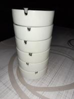 Asbakken 6 stuks nieuw wit, Ophalen, Nieuw, Asbak