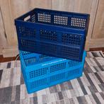Set 2 inklapbare boodschappen kisten, Prijs voor allebei, Moins de 50 cm, Enlèvement ou Envoi, 50 à 100 cm, Comme neuf