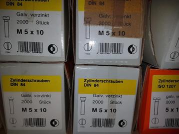 Cylinderschroeven M5 x 10mm beschikbaar voor biedingen
