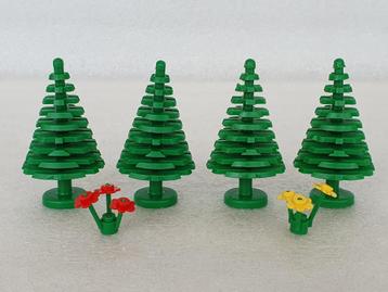 Lot van 4 Lego bomen en 2 Lego bloemen beschikbaar voor biedingen