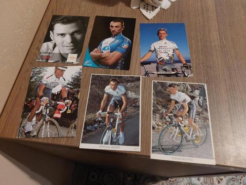 6 Wielerkaarten : Franse wielerploegen, Verzamelen, Sportartikelen en Voetbal, Gebruikt, Poster, Plaatje of Sticker, Verzenden