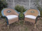 Mooie rieten tuin stoelen, Tuin en Terras, Tuinstoelen, Ophalen, Gebruikt
