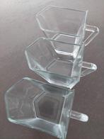 Glazen voorraadpotten met handvat. 3 stuks samen 20€, Ophalen of Verzenden, Kom(men), Effen, Glas