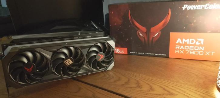 Rx 7800 xt 16go Red Devil PowerColor, Computers en Software, Videokaarten, Zo goed als nieuw, AMD, PCI-Express 4.0, GDDR6, HDMI