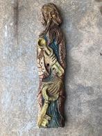 antiek houten beeld Sint Pieter met sleutel, Antiek en Kunst, Curiosa en Brocante, Ophalen