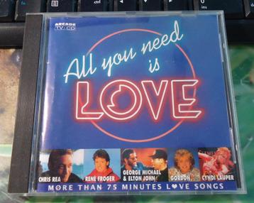 De originele verzamel-CD All You Need Is Love van Arcade. beschikbaar voor biedingen