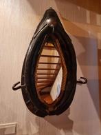 Miroir dans un siège de cheval, Antiquités & Art, Antiquités | Miroirs, Ovale, 50 à 100 cm, Enlèvement, 100 à 150 cm