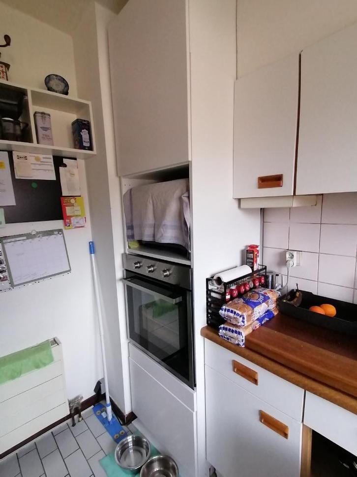 METOD Hoog kastelement koelkast/oven, wit, 60x60x245 met inb, Huis en Inrichting, Keuken | Keukenbenodigdheden, Zo goed als nieuw