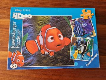 3 Puzzels - Ravensburger - Disney Finding Nemo 3 x 49 stuks