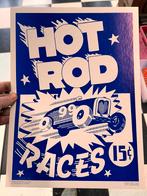 Vintage kartonnen  voor Hot Rod Races uit 1975 in de VS, Auto-onderdelen