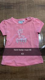 Roze tshirt, Kinderen en Baby's, Babykleding | Maat 68, Meisje, Ophalen of Verzenden, Zo goed als nieuw