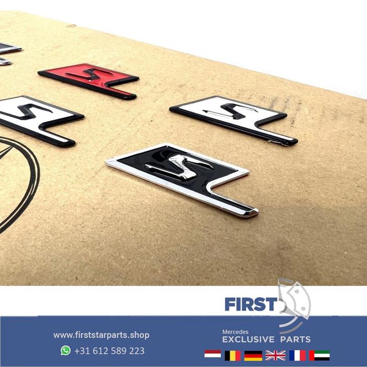 S AMG LOGO A45 CLA45 GLA45 C63 E63 GLC63 GLE63 GT63 G63 S63, Auto-onderdelen, Carrosserie, Mercedes-Benz, Gebruikt, Ophalen of Verzenden