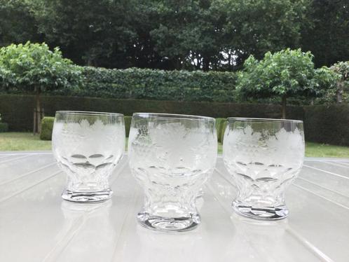 Set van 4 Kristallen Wijnglaasjes. Set/4€, Antiek en Kunst, Antiek | Glaswerk en Kristal, Ophalen