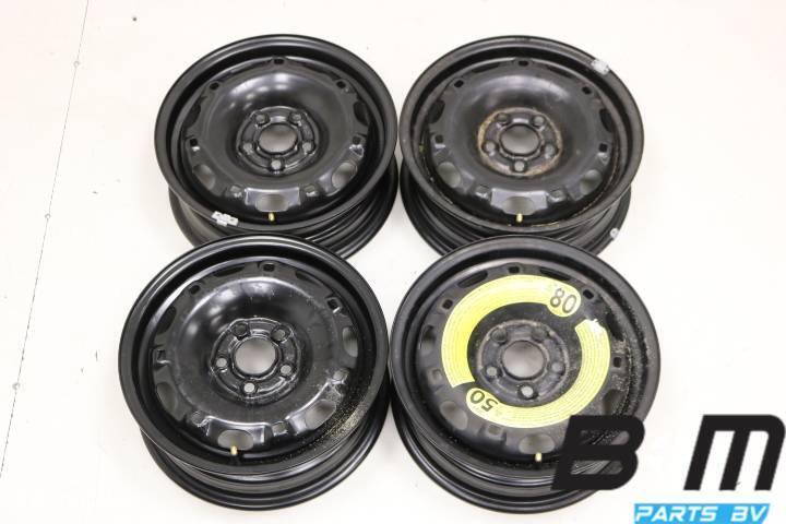 14 inch stalen velgen VW Polo 9N / 9N3 6Q0601027AC, Auto-onderdelen, Banden en Velgen, Velg(en), Gebruikt