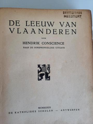 Hendrik Conscience- De leeuw van Vlaanderen - 1939 beschikbaar voor biedingen