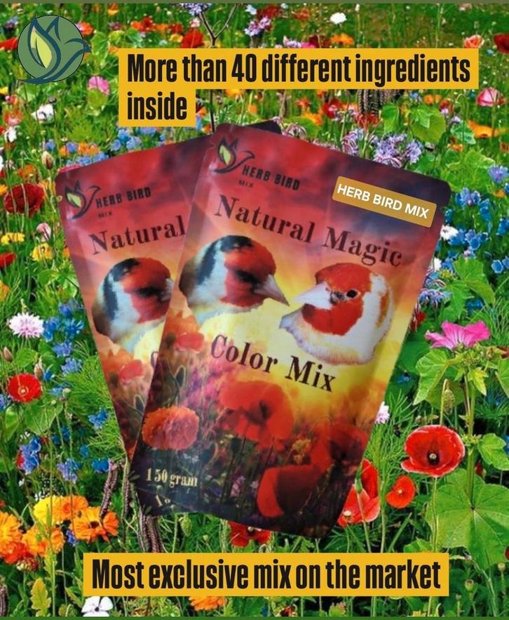 Natural Magic Color Mix ( 150 gram ) - Herb Bird Mix, Dieren en Toebehoren, Vogels | Toebehoren, Ophalen