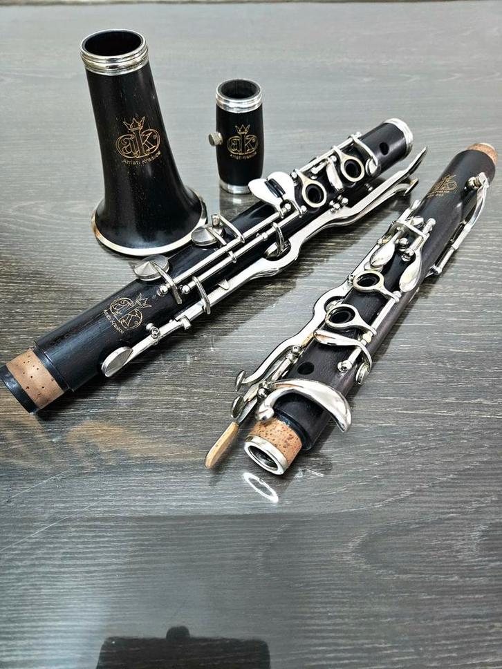 Amati 340 Sol (G) Klarinet, Muziek en Instrumenten, Blaasinstrumenten | Klarinetten, Zo goed als nieuw, Overige typen, Hout, Met koffer