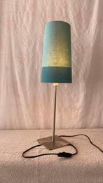Designlamp, turquoise en blauwe lampenkap, Ophalen, Gebruikt