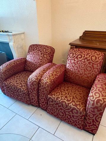 Twee retro fauteuils beschikbaar voor biedingen