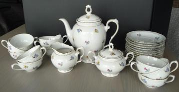 Antiek koffieservies met bloemen, Enlèvement