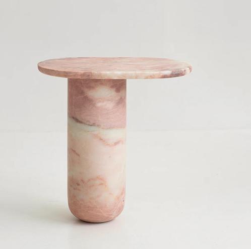 Design tafel , Marmer , Marble, Huis en Inrichting, Tafels | Bijzettafels, Nieuw, Rond, 45 tot 60 cm, 55 tot 75 cm, Overige materialen