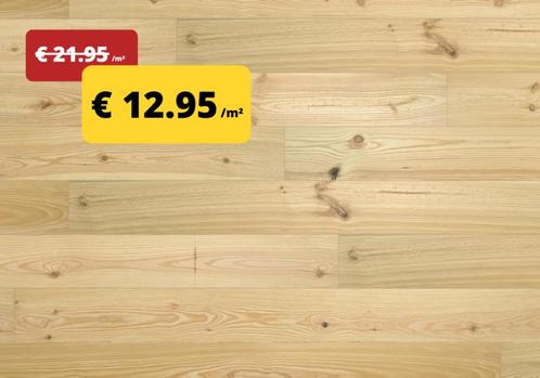 Grenen parket voor € 12.95 /m² - STOCKVERKOOP, Doe-het-zelf en Bouw, Vloerdelen en Plavuizen, Nieuw, Parket, Hout, 150 cm of meer