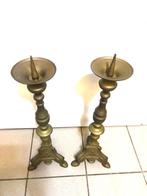 Chandeliers d'église en bronze, XIXe siècle, anciens H 65 😍, Antiquités & Art, Cuivre ou Bronze, Enlèvement ou Envoi