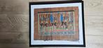 Tableau peinture sur papyrus imitation dans cadre, Enlèvement ou Envoi