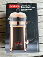 New: French press koffiemachine in koper uitvoering, Elektronische apparatuur, Ophalen of Verzenden, Zo goed als nieuw, Koffiemachine