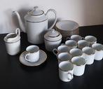 Wit met gouden rand koffieservies Limoges, Ophalen, Zo goed als nieuw, Effen, Kop(pen) en/of Schotel(s)