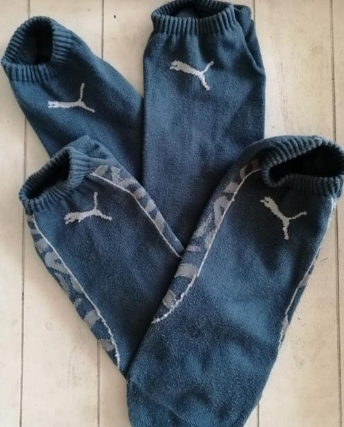 2 Paar Vintage Petrolgroene Sneakersokken van Puma 42/44, Vêtements | Hommes, Chaussettes & Bas, Porté, Taille 43 à 46, Autres couleurs