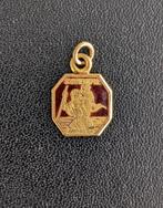 Medaillon, hanger verguld St Christoffel, Verzamelen, Ophalen of Verzenden, Nieuw, Sieraad, Christendom | Katholiek