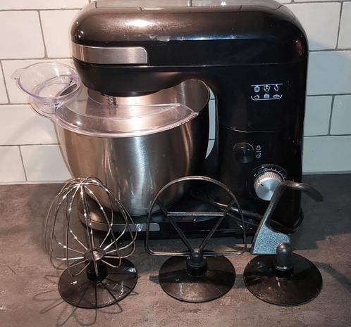 Silvercrest Keukenmachine zwart met de accessoires, Elektronische apparatuur, Keukenmixers, Zo goed als nieuw, Ophalen of Verzenden