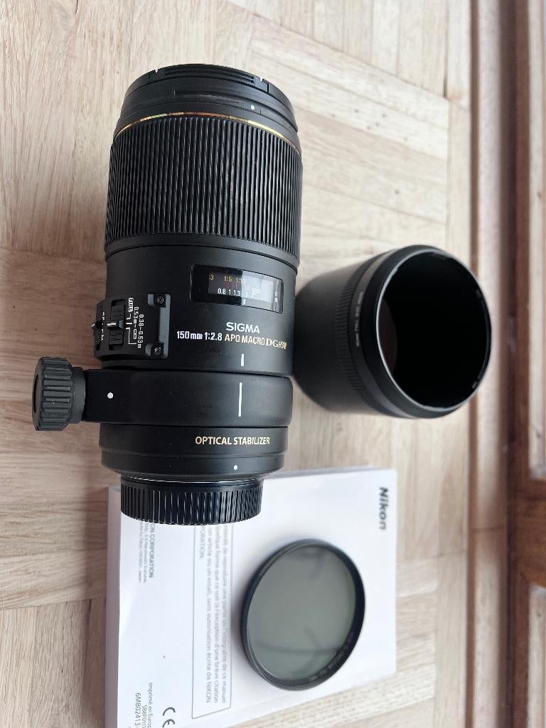 Sigma Macro Lens (150mm EX F2.8 AP0 DG HSM voor Nikon), Audio, Tv en Foto, Ophalen of Verzenden, Gebruikt, Overige typen
