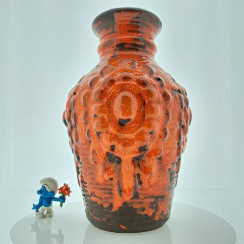 West-Germany Carstens vintage vaas oranje 7303-25, Antiek en Kunst, Antiek | Vazen, Ophalen