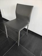 6 stoelen, Huis en Inrichting, Stoelen, Ophalen, Gebruikt, Leer, Grijs