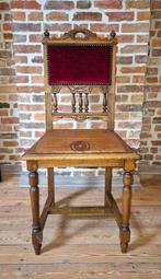 Antieke decoratieve stoel in eik., Ophalen
