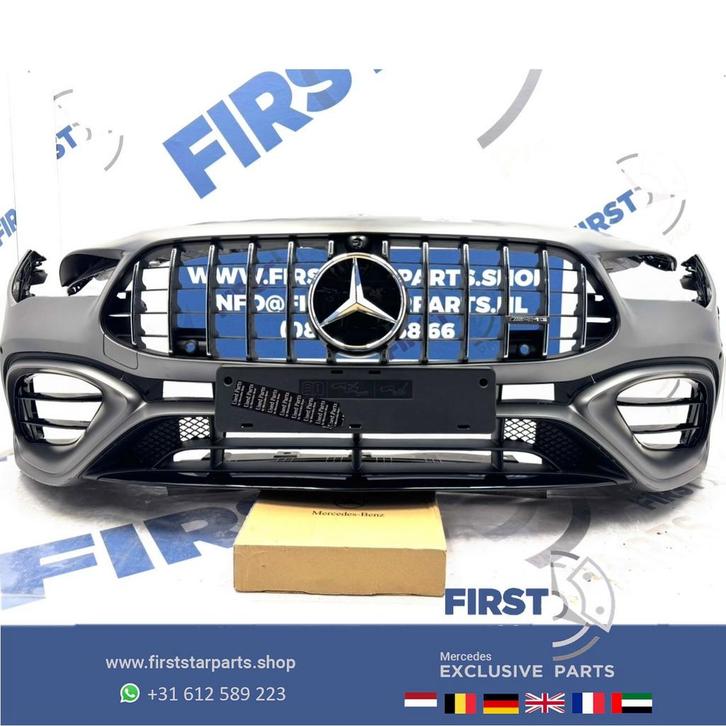 W118 BUMPER CLA45 CLA45S AMG VOORBUMPER A1188800601 ZWART WI, Auto-onderdelen, Carrosserie, Bumper, Mercedes-Benz, Voor, Gebruikt