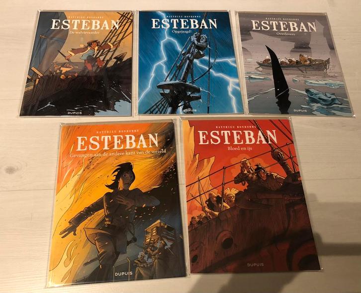 Mathieu Bonhomme - Esteban complete reeks, Boeken, Stripverhalen, Zo goed als nieuw, Ophalen of Verzenden