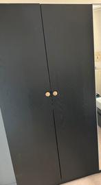 Zwarte kleerkast, Ophalen, Gebruikt, 50 tot 100 cm, 150 tot 200 cm