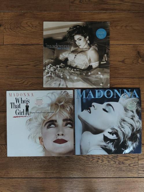 Madonna - 3 albums vinyls, CD & DVD, Vinyles | Pop, Utilisé, 12 pouces, Enlèvement ou Envoi