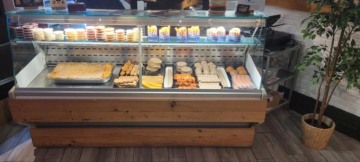 Comptoir vitrine réfrigérée 200cm, Articles professionnels, Horeca | Équipement de cuisine, Enlèvement