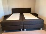 Boxspring 180x210, Ophalen, Bruin, 210 cm, Tweepersoons