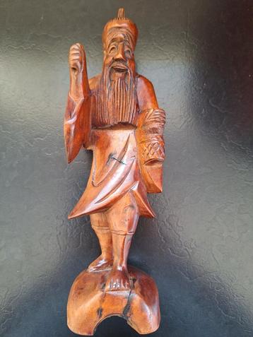Houten beeld +- 30cm beschikbaar voor biedingen