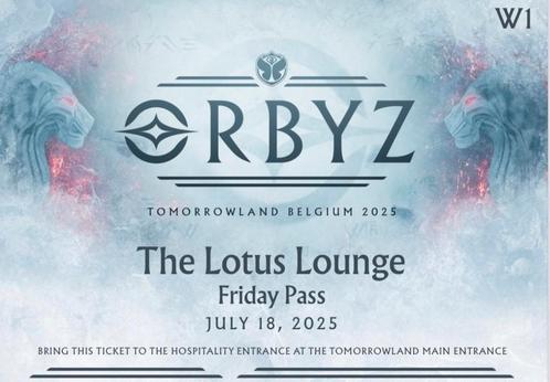 2x Tomorrowland VIP The Lotus Lounge 18/07 B2B, Tickets en Kaartjes, Concerten | Pop