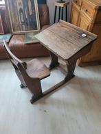 IN BESLAG TE NEMEN: oude en zeldzame eikenhouten schoolbank, Antiek en Kunst, Ophalen