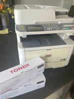 OKI MB451 Laser printer + toners, Computers en Software, Gebruikt, Laserprinter, Faxen, Ophalen